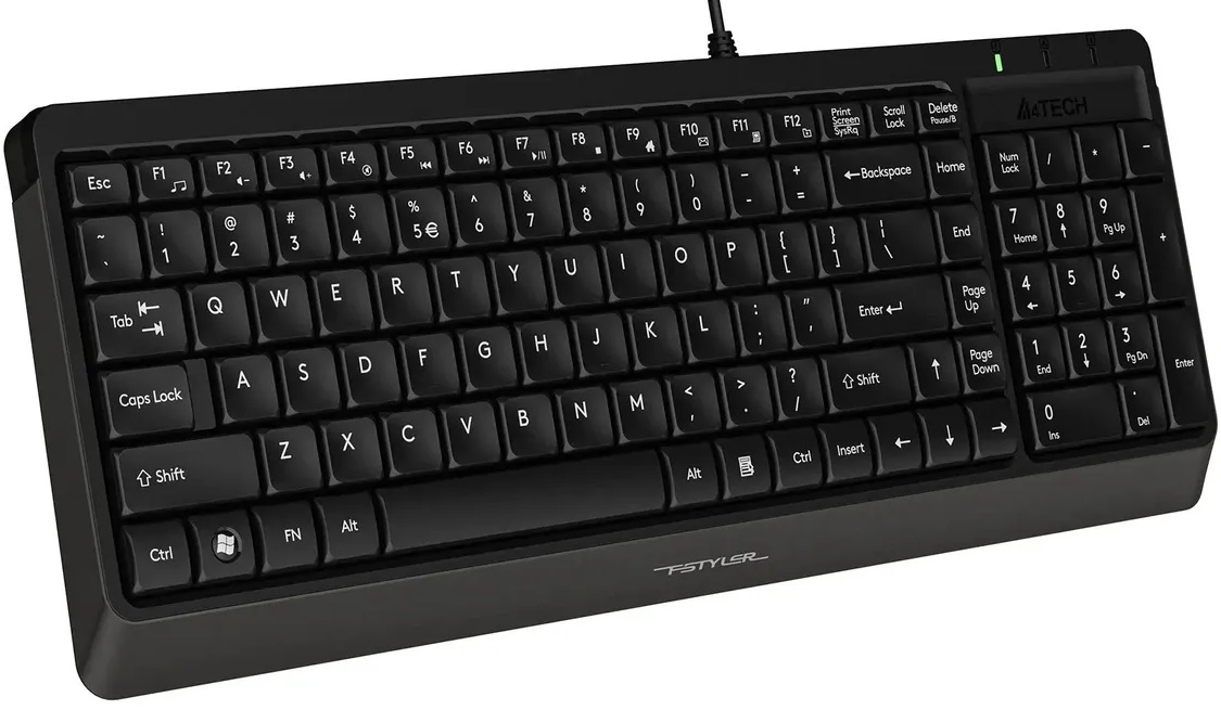 Клавиатура A4Tech Fstyler FK15 (USB, мультимедийная, black)