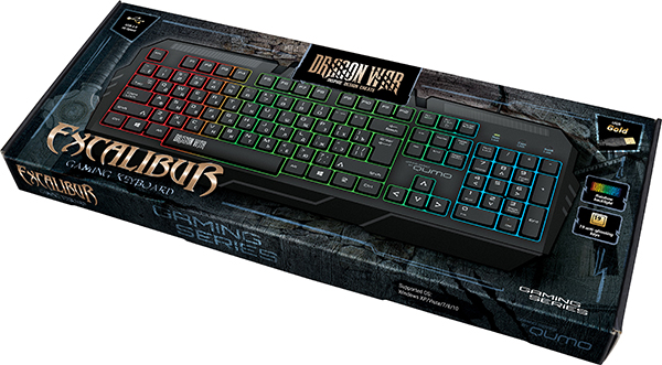 Клавиатура QUMO Excalibur K67 (USB, радужная подсветка, игровая, black)