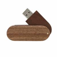 Флеш накопитель - Брелок USB 2.0 32Gb (walnut wood)