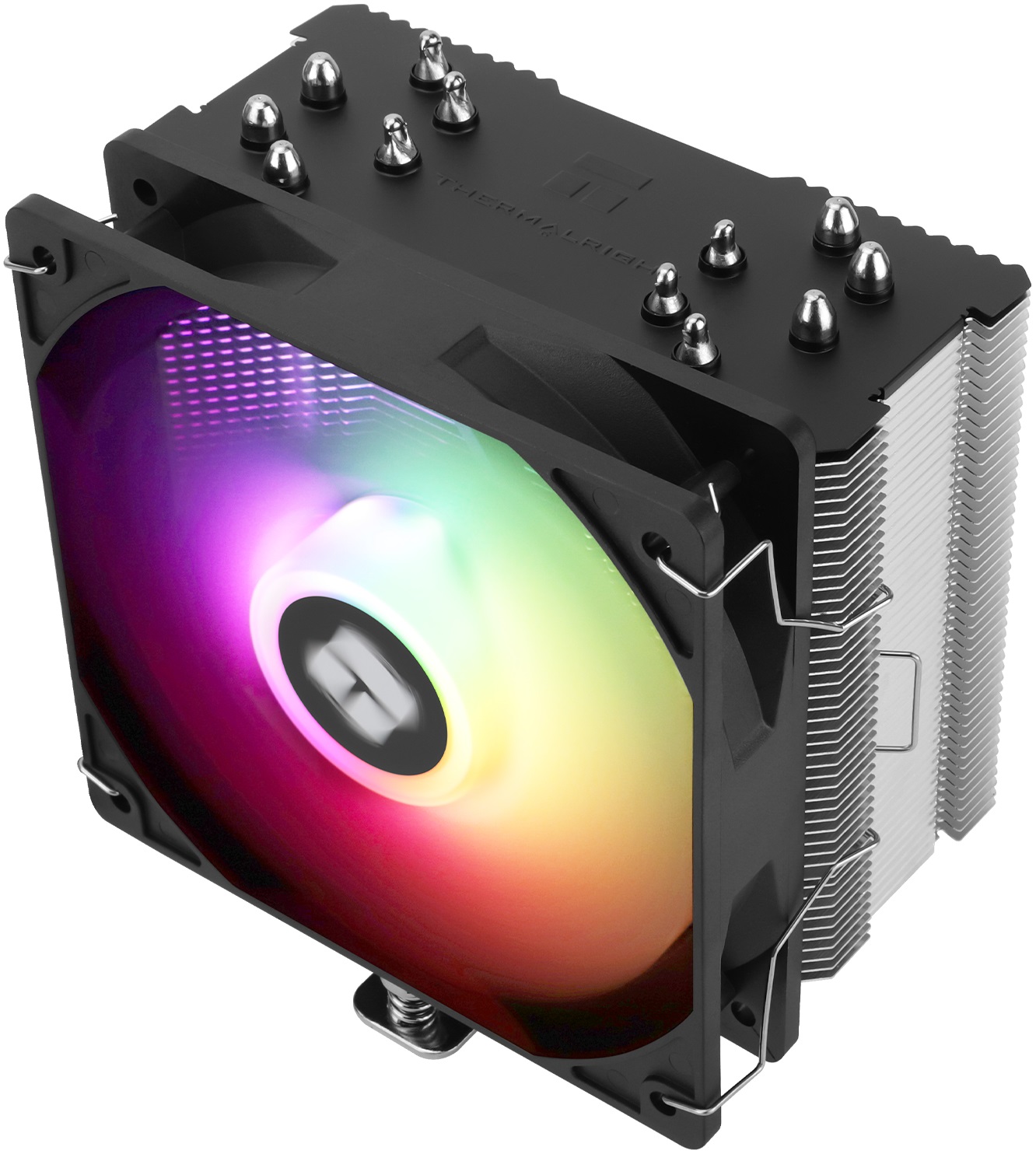 Вентилятор Thermalright Burst Assassin 120 SE ARGB (1150/1151/1155/1156/1200/1700/1851/AM4/AM5, 120mm, Al, S-FDB, <1550rpm, <26dBa, 6 тепловых трубкок, DTH, 4pin, PWM, ARGB LED, 150W, black) RTL