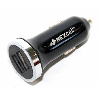 Зарядное устройство от прикуривателя NEXcell CC23A-103 (2 USB разъёма, 2.1A+1A, чёрный)