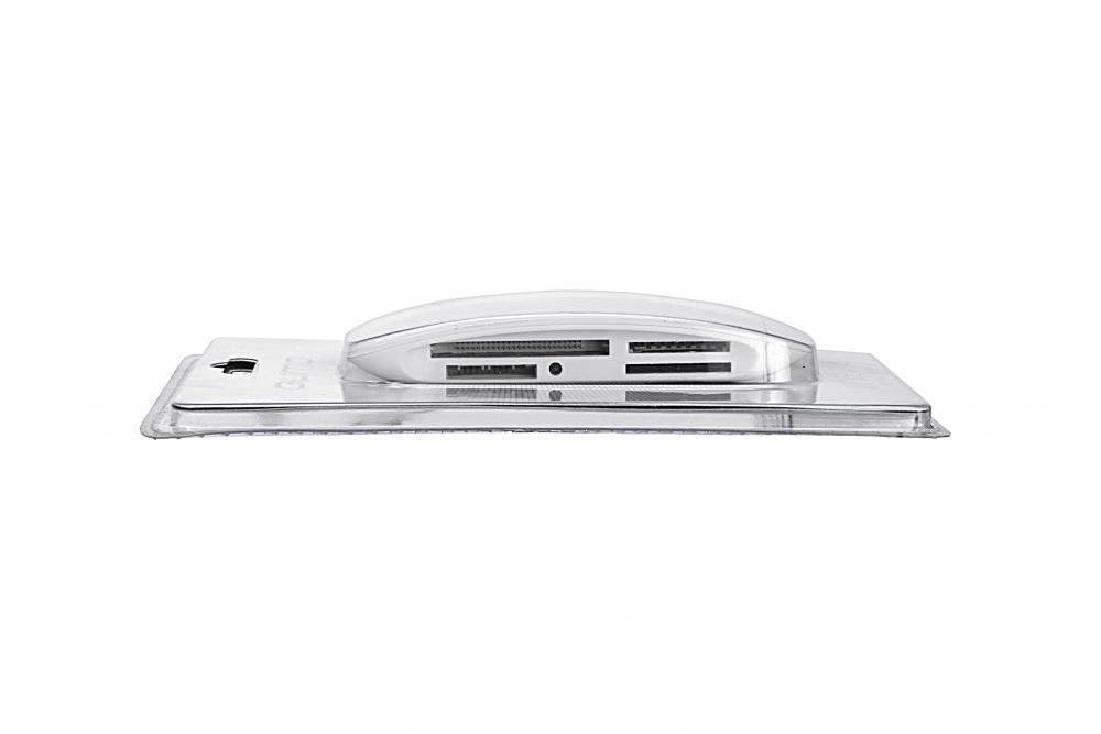 Карт-ридер QUMO White Line (SDXC, microSD, M2, MS, MMC, CF, xD, white, USB 2.0)