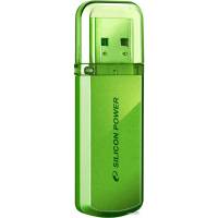 Флеш накопитель USB 2.0 4Gb Silicon Power Helios 101 (SP004GBUF2101V1N, green)