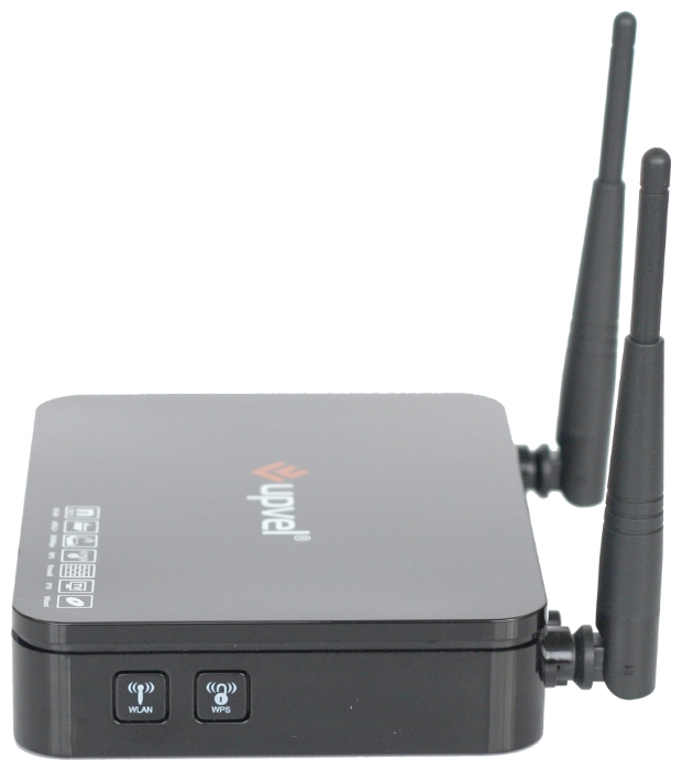 Роутер UPVEL UR-324AWN (ADSL2+, 300Mbps, 2.4GHz, 4 ports, 100Mbps, 2 внешние несъёмные антенны 2dBi, black)