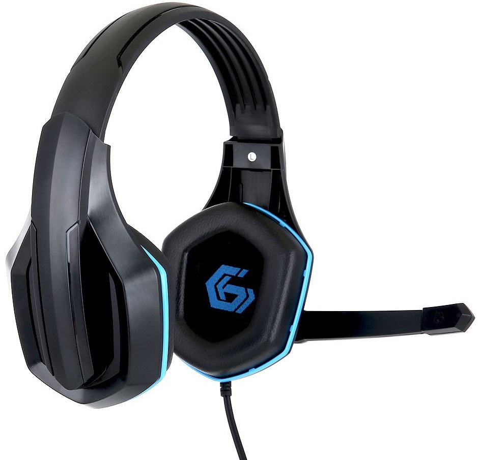 Наушники Gembird MHS-G10 (полноразмерные закрытые, c микрофоном, игровые, 2.5m, промо-код "Survarium", black-blue)