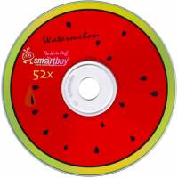 Диск CD-R Smartbuy (700Mb, 52x, watermelon, 1шт., без упаковки)