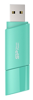 Флеш накопитель USB 2.0 32Gb Silicon Power Ultima U06 (SP032GBUF2U06V1B, Бирюзовый)