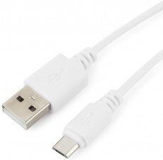 Кабель USB 2.0 Am - micro USB 1.0m (CC-mUSB2-AMBM-1MW, white) Cablexpert