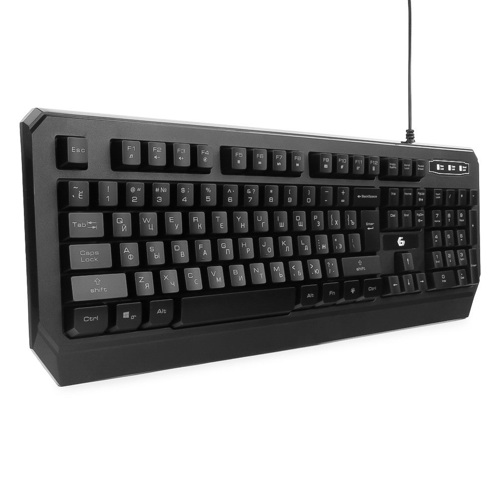 Клавиатура Gembird KB-G20L (USB, синяя подсветка, промо-код "Survarium", black)