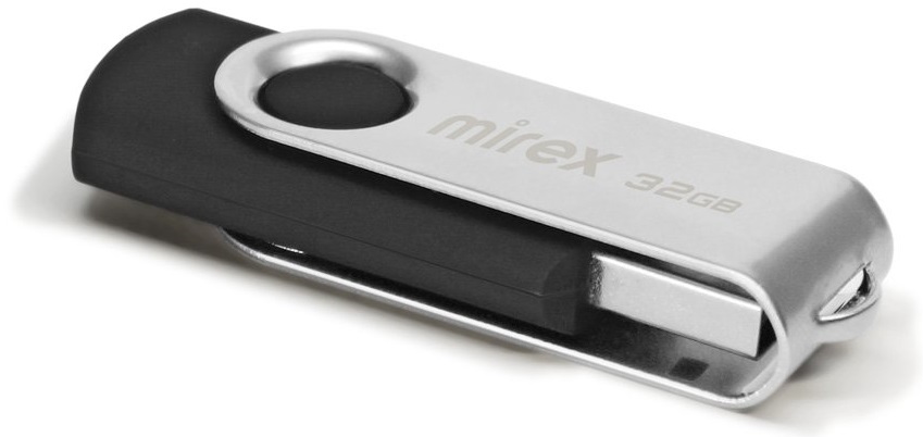 Флеш накопитель USB 2.0 32Gb Mirex Swivel (black)
