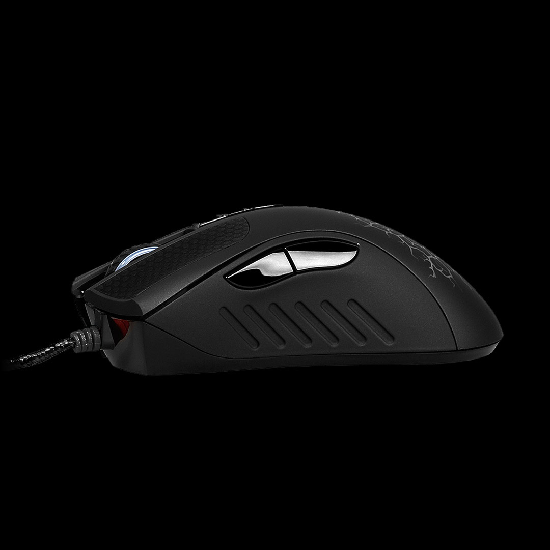 Мышь A4Tech Bloody AL90 (USB, laser, 12000dpi, игровая, RGB подсветка, black)