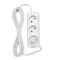 Сетевой удлинитель Гарнизон (EL-E3-W-3, 3 розетки, 3 метра, 6A, white) OEM