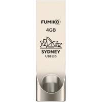 Флеш накопитель USB 2.0 4Gb FUMIKO SYDNEY (FSY-01, 30/19MB/s, silver)