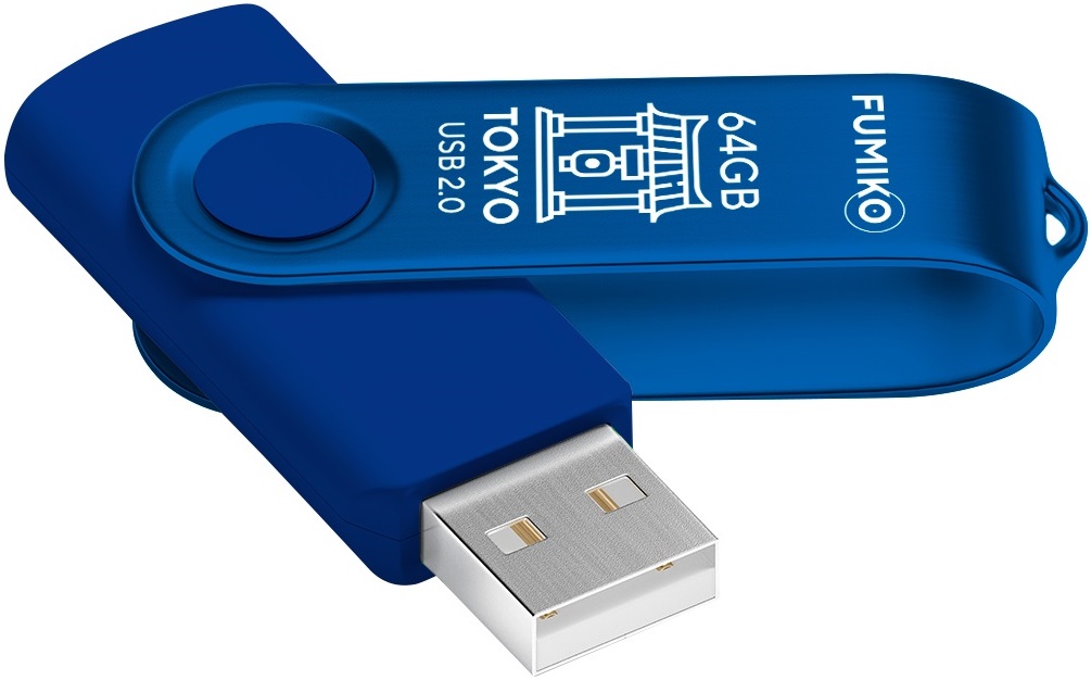 Флеш накопитель USB 2.0 64Gb FUMIKO TOKYO (FTO-10, 30MB/s, blue)