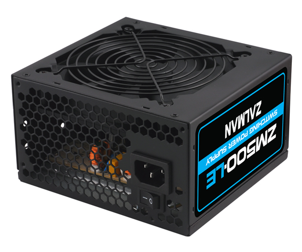 Блок питания ZALMAN 500W (ZM500-LE, 120mm, 20+4+4+4pin, PCI-E 6+2pin, PCI-E 6pin, 6*SATA, 3*HDD, 1*FDD) RTL