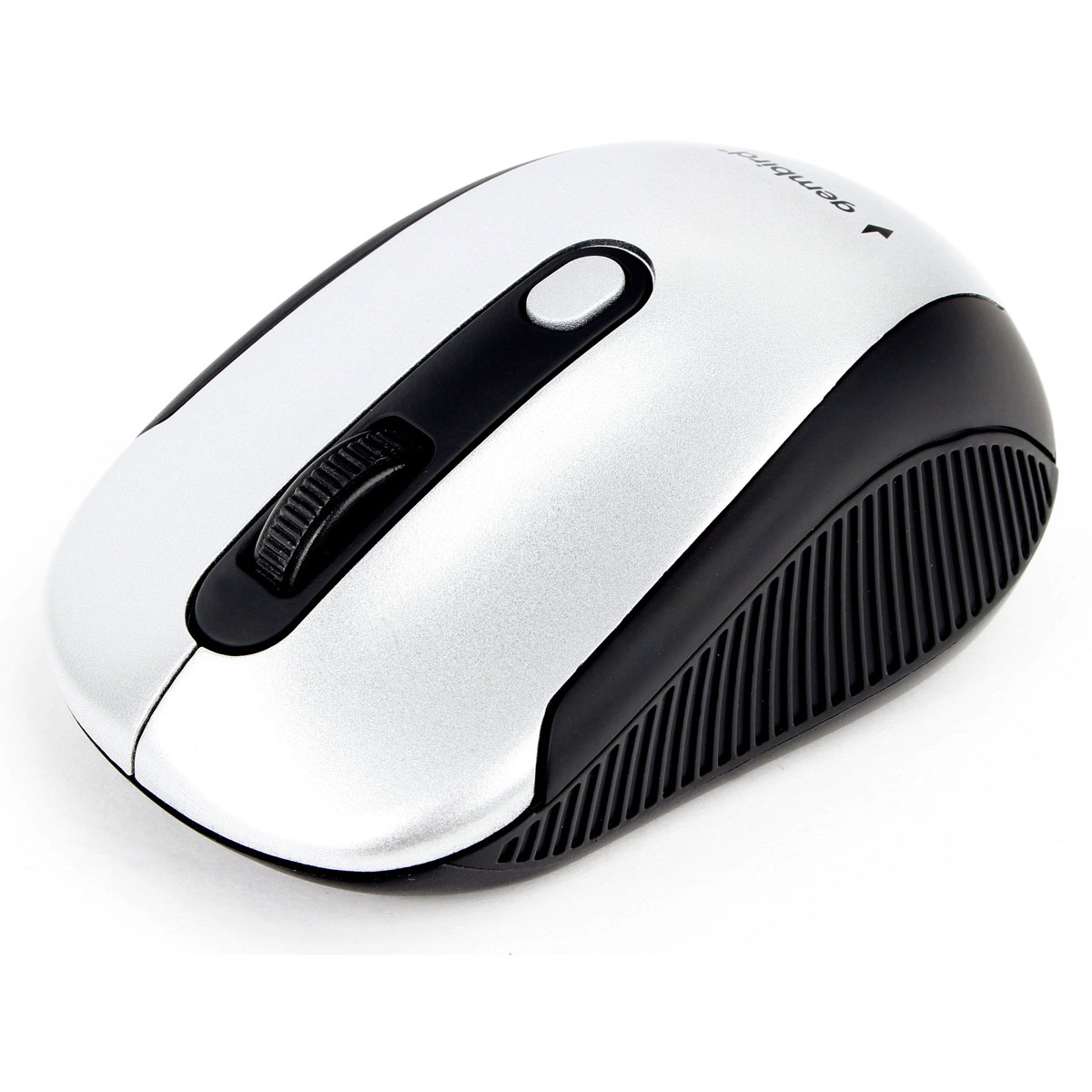 Мышь беспроводная Gembird MUSW-420-4 (optical, 1600dpi, 2xAAA, soft-touch, black-silver)