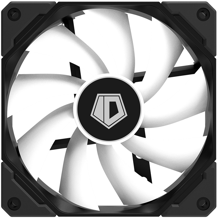 Вентилятор ID-Cooling TF-12025-ARGB Trio (120x120x25mm, Hydro, 500-1500rpm, 14-31dBa, 4pin, PWM, ARGB, black-white, 3 штуки) RTL