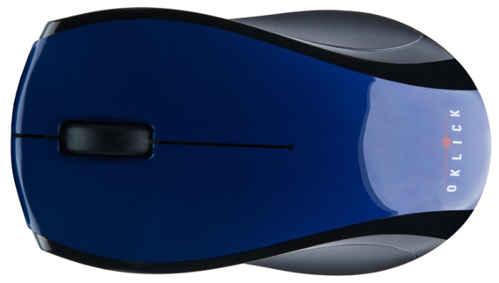 Мышь беспроводная Oklick 345MW (optical, 800dpi, 2*AAA, black-blue)