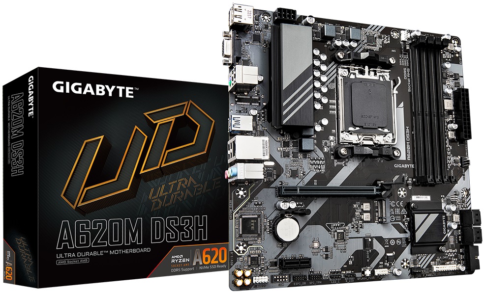 Материнская плата Gigabyte A620M DS3H (AM5, mATX) RTL