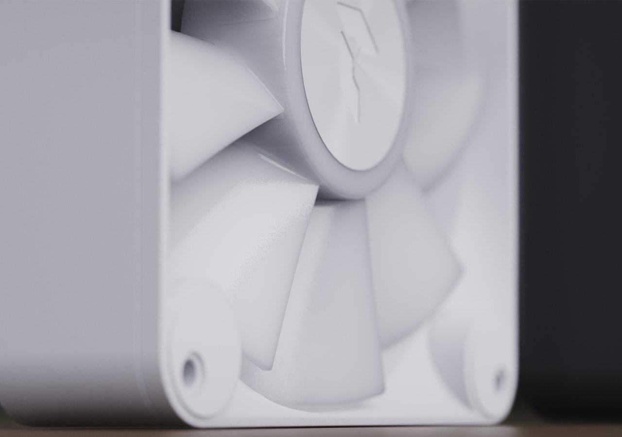 Вентилятор APNX FP1-140 PWM ARGB WH (140x140x30mm, Hydro, 500-1300rpm, 16-33dBa, 4pin, PWM, ARGB LED, white) RTL