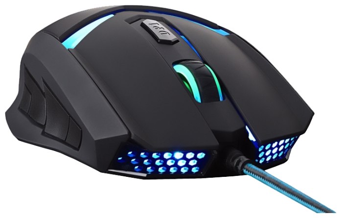 Мышь Oklick LEGACY 745G (USB, optical, 2400dpi, игровая, black-blue)