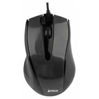 Мышь A4Tech N-500F-1 (USB, optical, 1000dpi, 1.5m, glossy grey)