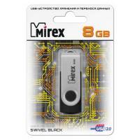 Флеш накопитель USB 2.0 8Gb Mirex Swivel (black)