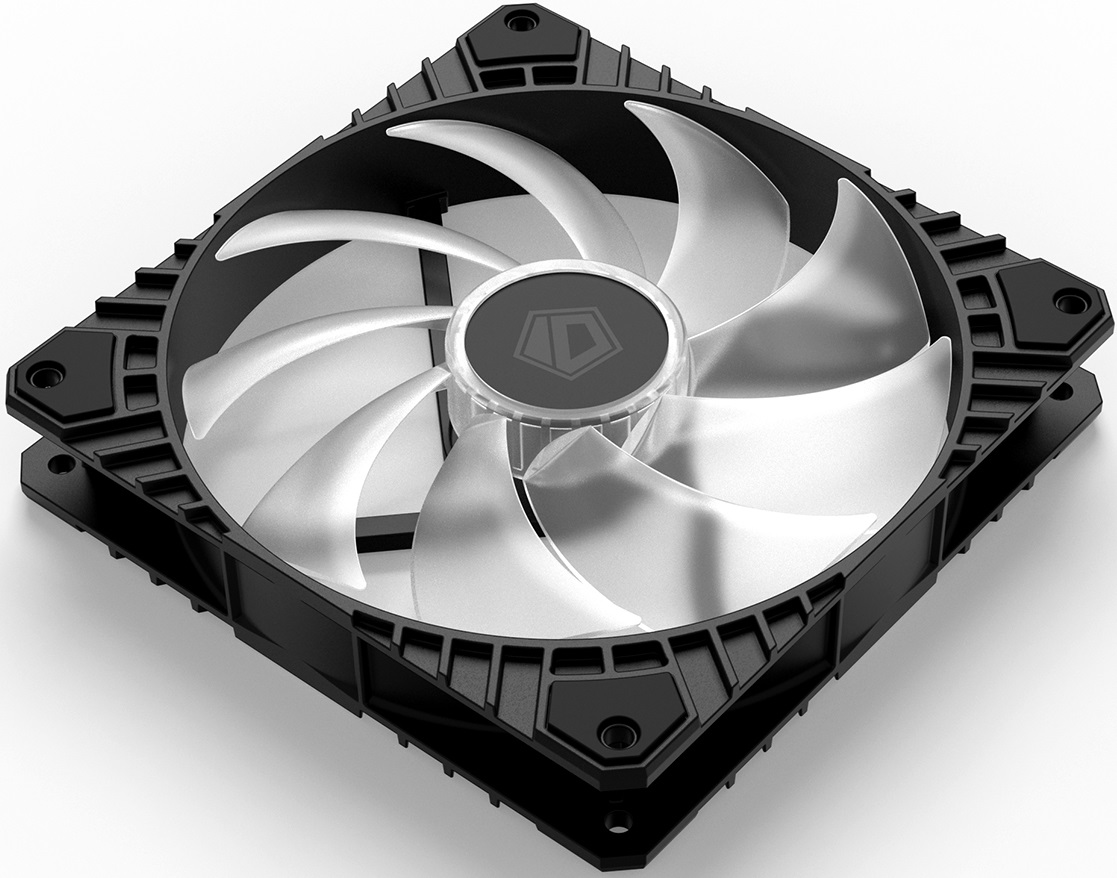 Вентилятор ID-Cooling WF-14025-XT ARGB (140x140x25mm, Hydro, 500-1600rpm, <31dBa, 4pin, PWM, ARGB, black) RTL
