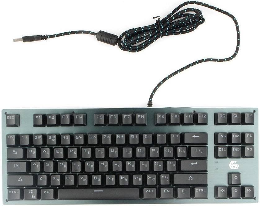 Клавиатура Gembird CHASER COMPACT KB-G540L (USB, механическая, регулируемая подсветка, игровая, black)