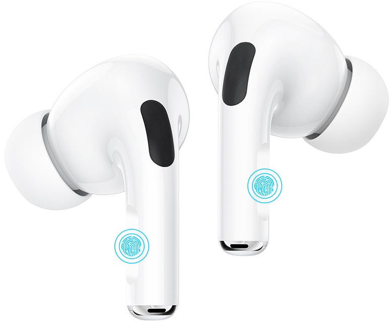 Гарнитура Hoco EW04 Plus (затычки, беспроводная, Bluetooth 5.1, с микрофоном, до 4 часов работы от батареи, white)