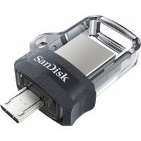 Флеш накопитель USB 3.0 32Gb SanDisk Dual Drive m3.0 (SDDD3-032G-G46, OTG, 150Mb/s, black)