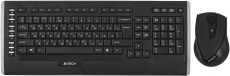 Клавиатура+мышь беспроводные A4Tech 9300F (black)