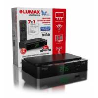 Тюнер для цифрового ТВ внешний / Медиа-проигрыватель LUMAX DV2105HD (1080p, DVB-T/T2, DVB-C, HDMI, JPEG, MKV, USB, Time Shift, поддержка сетевой карты Wi-Fi и 3G модема через порт USB, black)