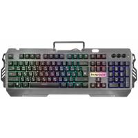 Клавиатура Defender Renegade GK-640DL (USB, регулируемая подсветка, металлический корпус, игровая, промо-код "Crossout", black-silver)