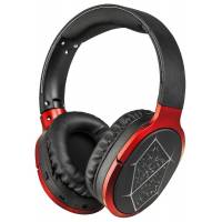 Гарнитура QUMO Excellence BT 0030 (накладная закрытая, беспроводная, Bluetooth 4.2, с микрофоном, до 9 часов работы от батареи, игровая, подсветка, black-red)