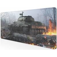 Коврик для мыши (World of Tanks #2 ИС-6, тканевый на резиновой основе, игровой, black, 700x300x2mm)