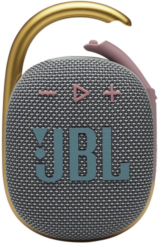 Колонка JBL CLIP 4 (5W, портативная, Bluetooth v.5.1, до 10 часов работы от батареи, защита от воды, IP67, grey-light purple)