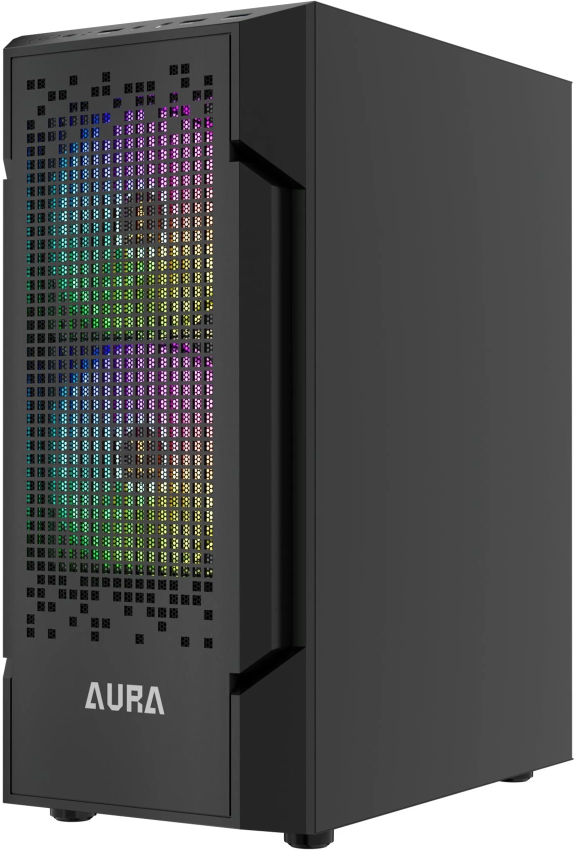 Корпус GAMDIAS AURA GC7 ARGB (без БП, ATX, USB3.0, 3x ARGB Fan, black)