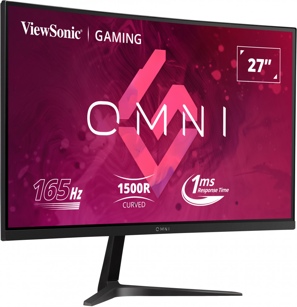 Монитор ViewSonic 27" VX2718-PC-mhd black (1920x1080, 165Hz, 80 000 000:1, 178°/178°, 5ms (GTG), 300cd/m2, VA, 2xHDMI, DP, выход на наушники, M/M)