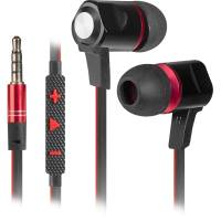 Наушники Redragon AORA (затычки, для мобильных устройств, с микрофоном, 1.2m, black-red)