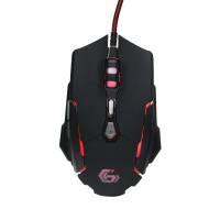 Мышь Gembird MG-600 (USB, optical, 3200dpi, игровая, подсветка, 1.8m, black)