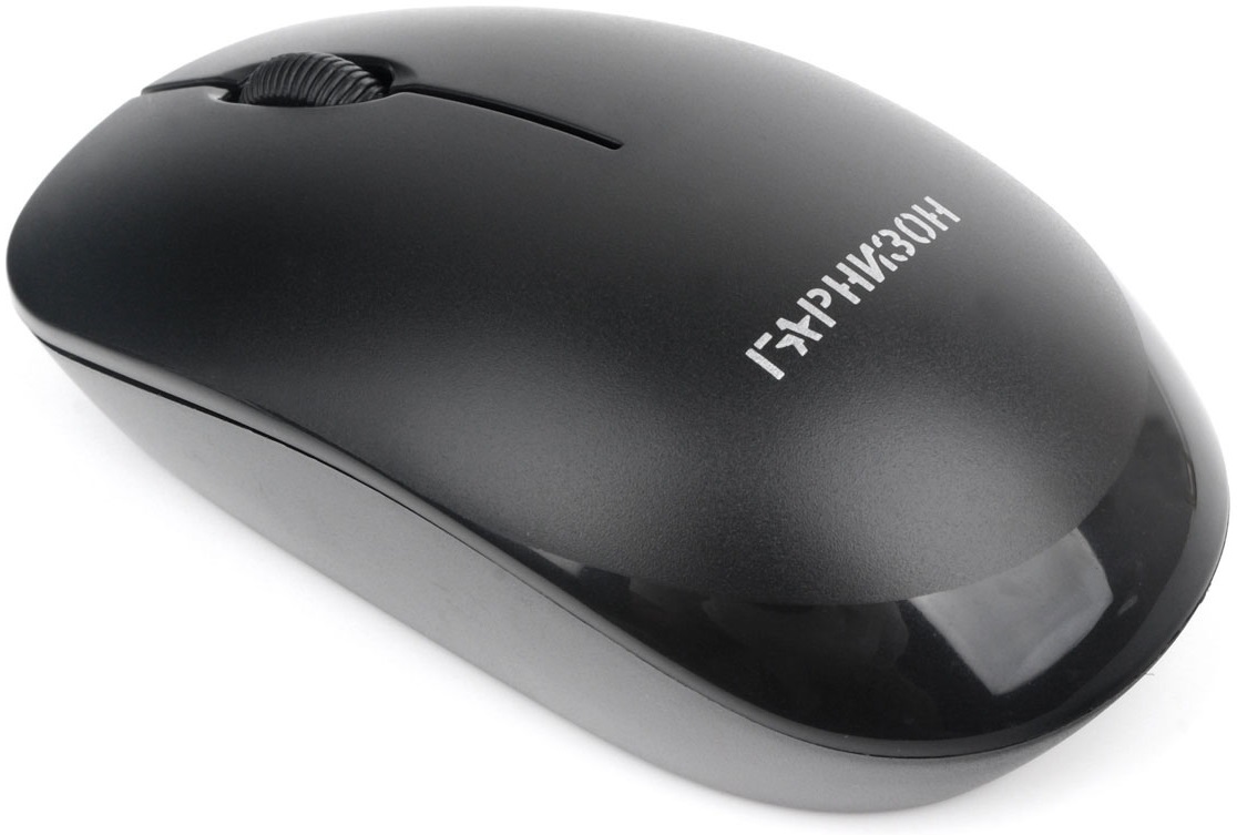 Мышь беспроводная Гарнизон GMW-445 (optical, 1000dpi, AA, black)