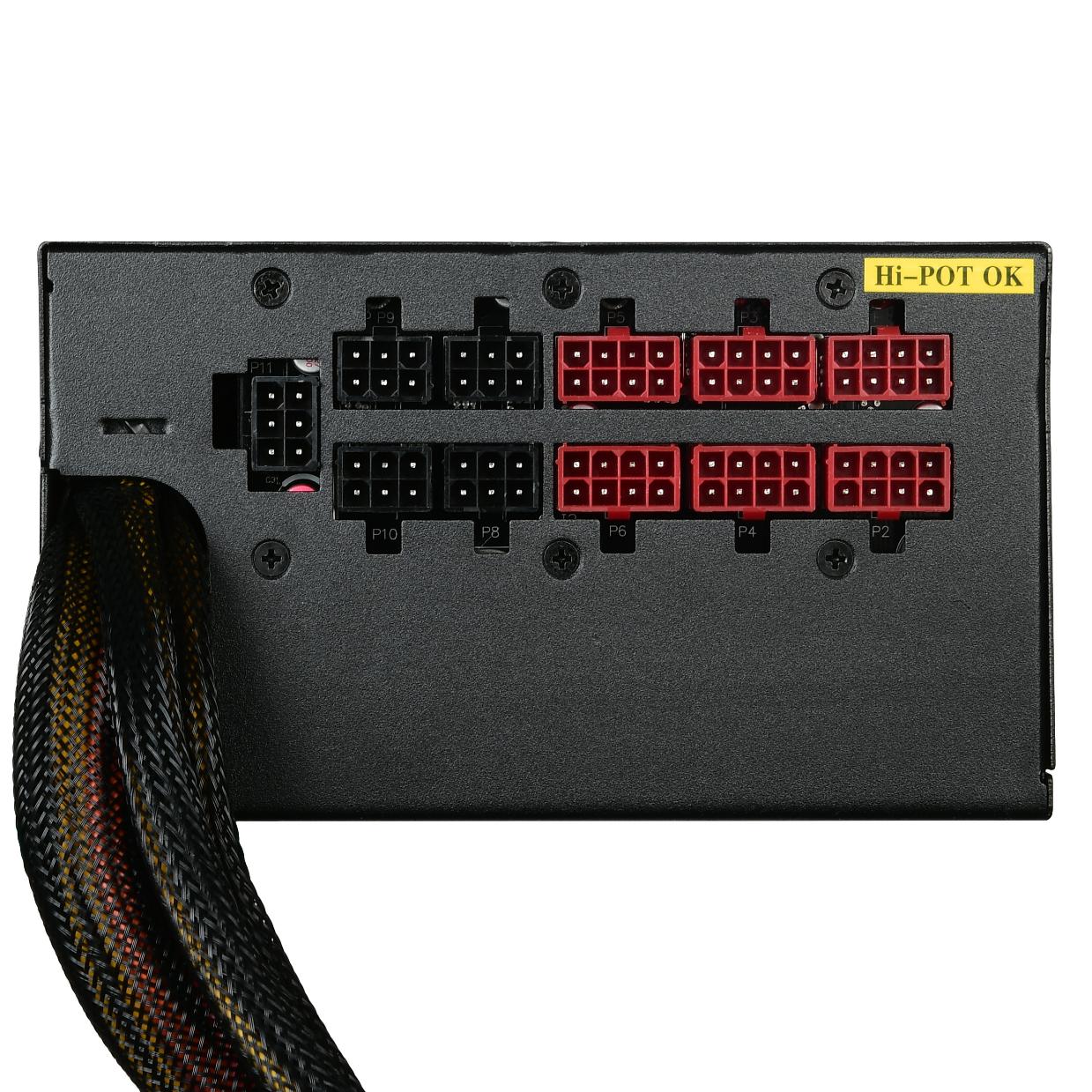 Блок питания ACD 1250W (PUO1250V-G, 80+ Gold, 140mm, 20+8+4+4+4, 8xPCI-E 6+2pin, 12*SATA, 4*HDD, 1*FDD, Modular) RTL