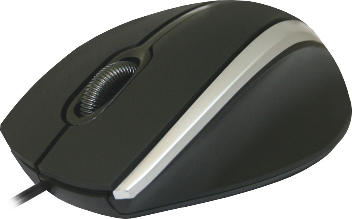 Мышь Defender MM-340 (USB, optical, 1000dpi, 1.35m, black-grey)