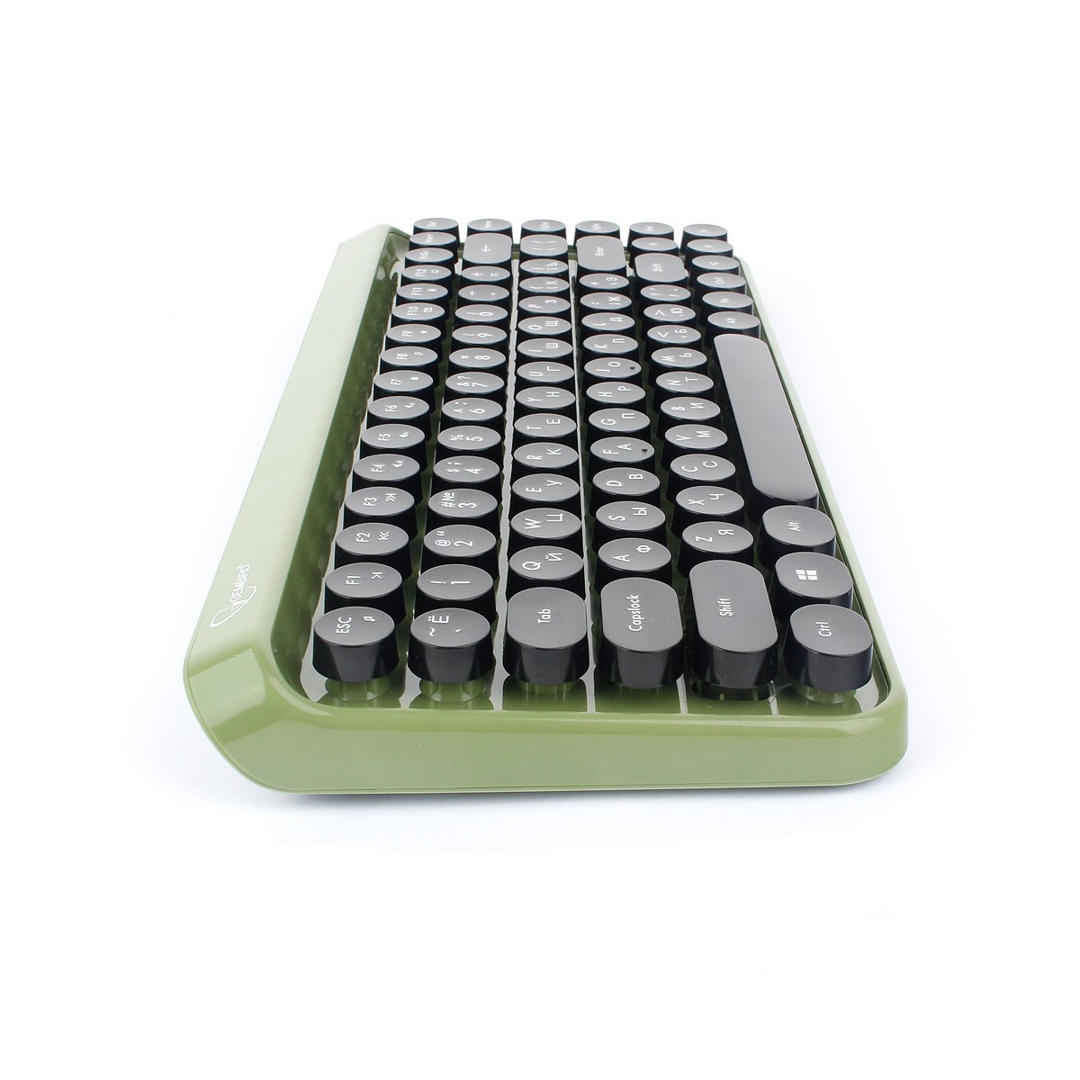 Клавиатура+мышь беспроводные Gembird KBS-9001 (black-green)