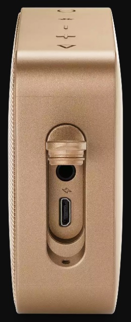 Колонка JBL GO 2 (3W, портативная, аккумулятор 730mAh, до 5ч, Bluetooth v.4.1, микрофон, громкая связь, AUX, защита от воды, pearl champagne)