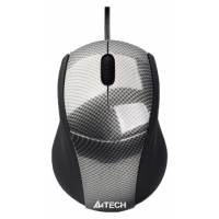 Мышь A4Tech N-100-1 (USB, optical, 1000dpi, carbon)