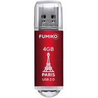 Флеш накопитель USB 2.0 4Gb FUMIKO PARIS (FPS-01, 30MB/s, red)