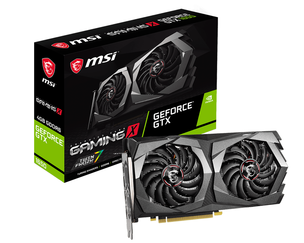 Видеокарта MSI GF GTX1650 4Gb (GTX 1650 D6 GAMING X, 128bit, GDDR6, HDMI+2xDP) RTL