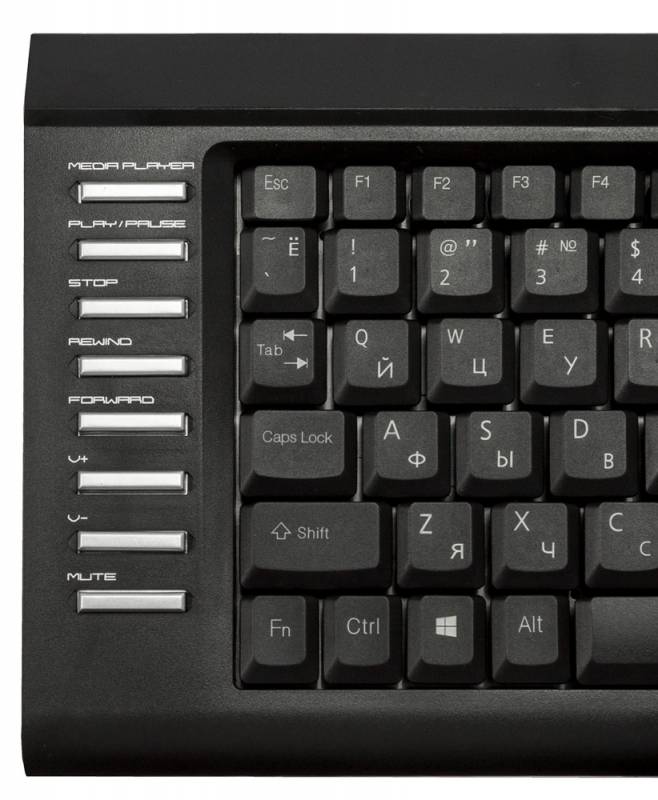 Клавиатура Oklick 350M (USB, мультимедийная, black)
